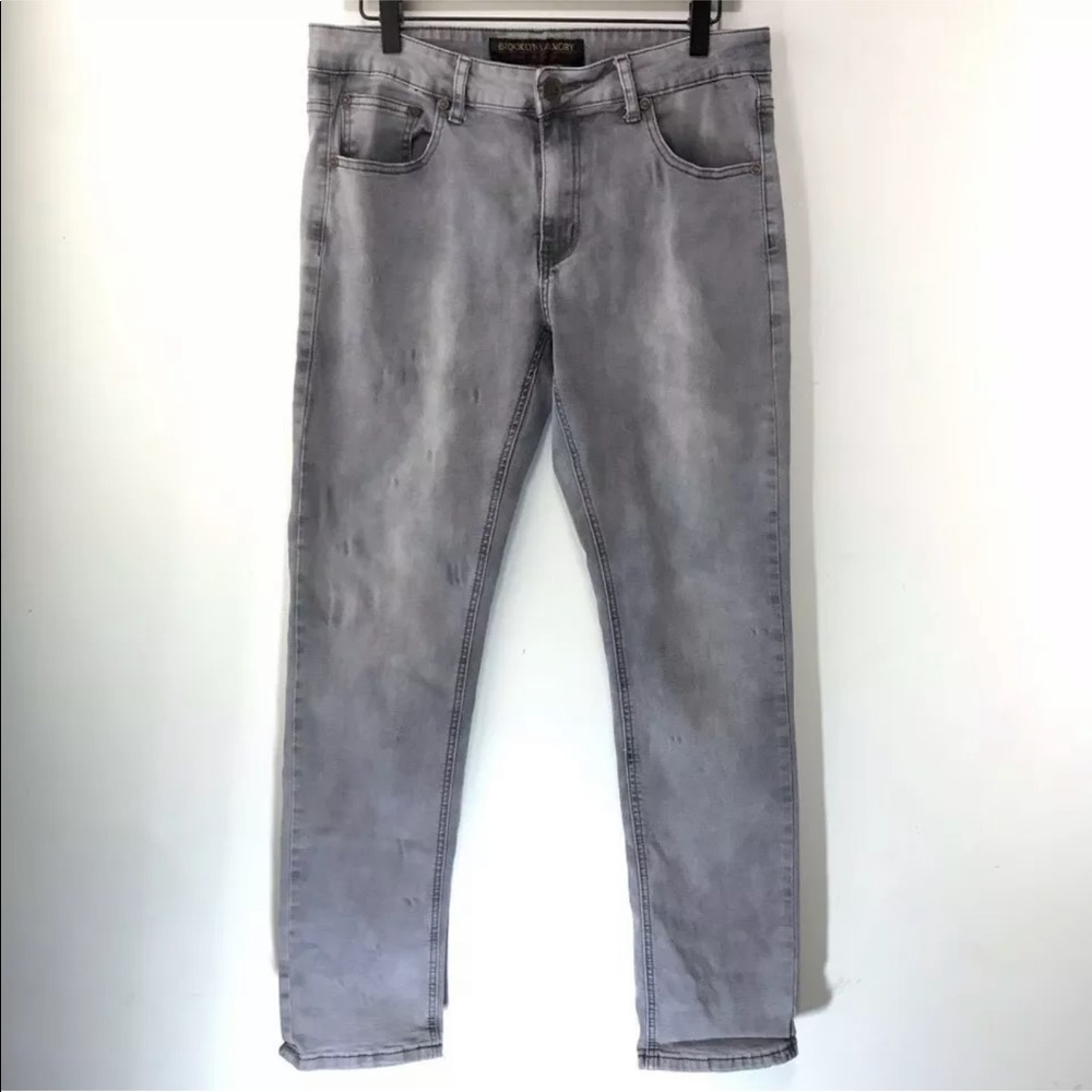 Brooklyn Laundry Mens Jeans Gray Wash Straight 32